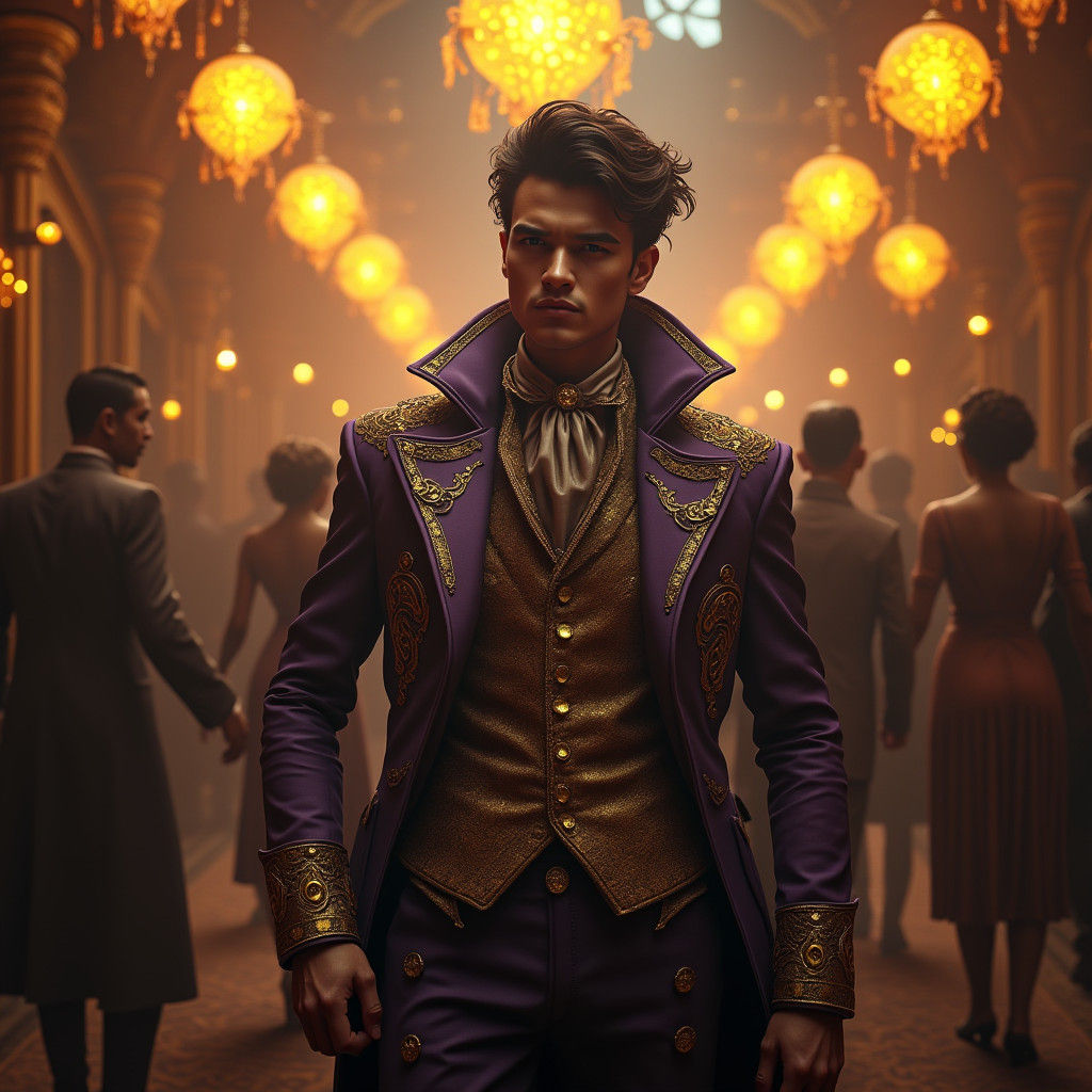 Callam Harvey at Opulent Gothic Party