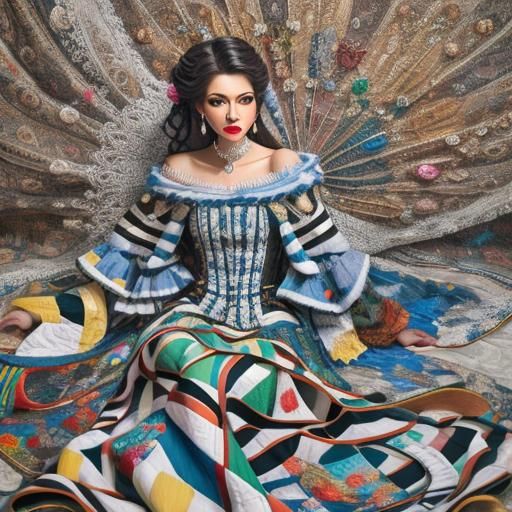 Hyperrealistic Portrait in Oil with Jewel Tones