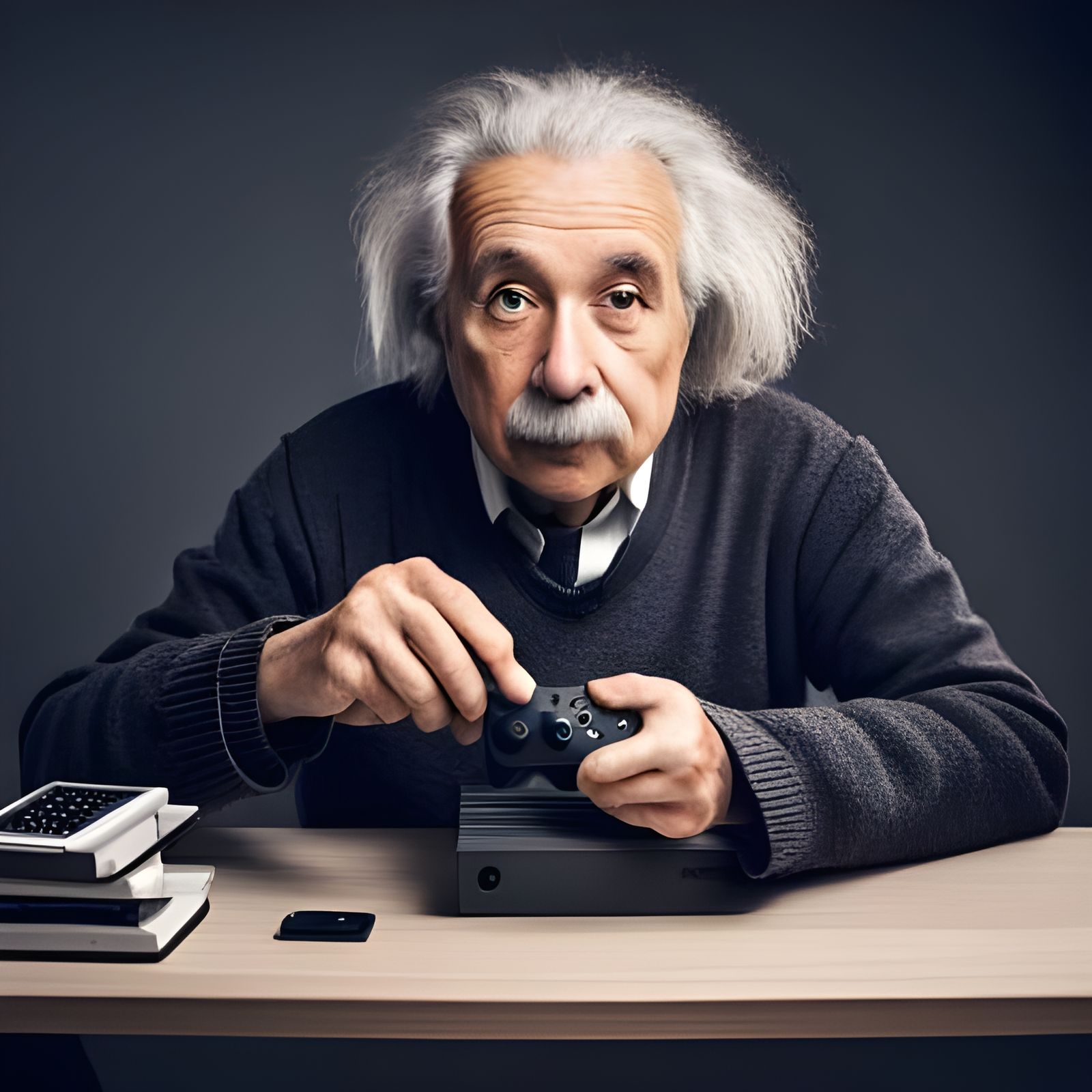 Realistic Photo of a Person Gaming