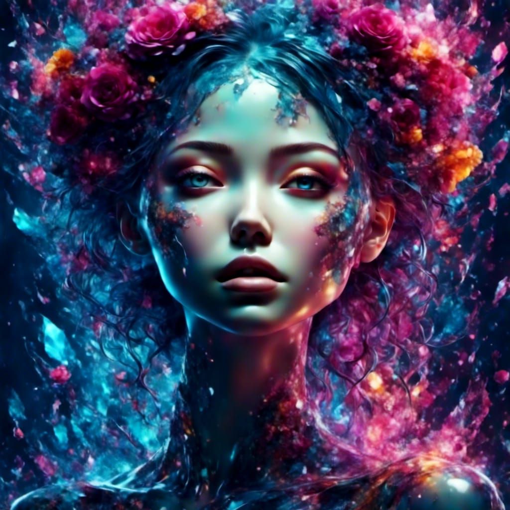 Abstract Thought Reflected in Dreamy Darkness