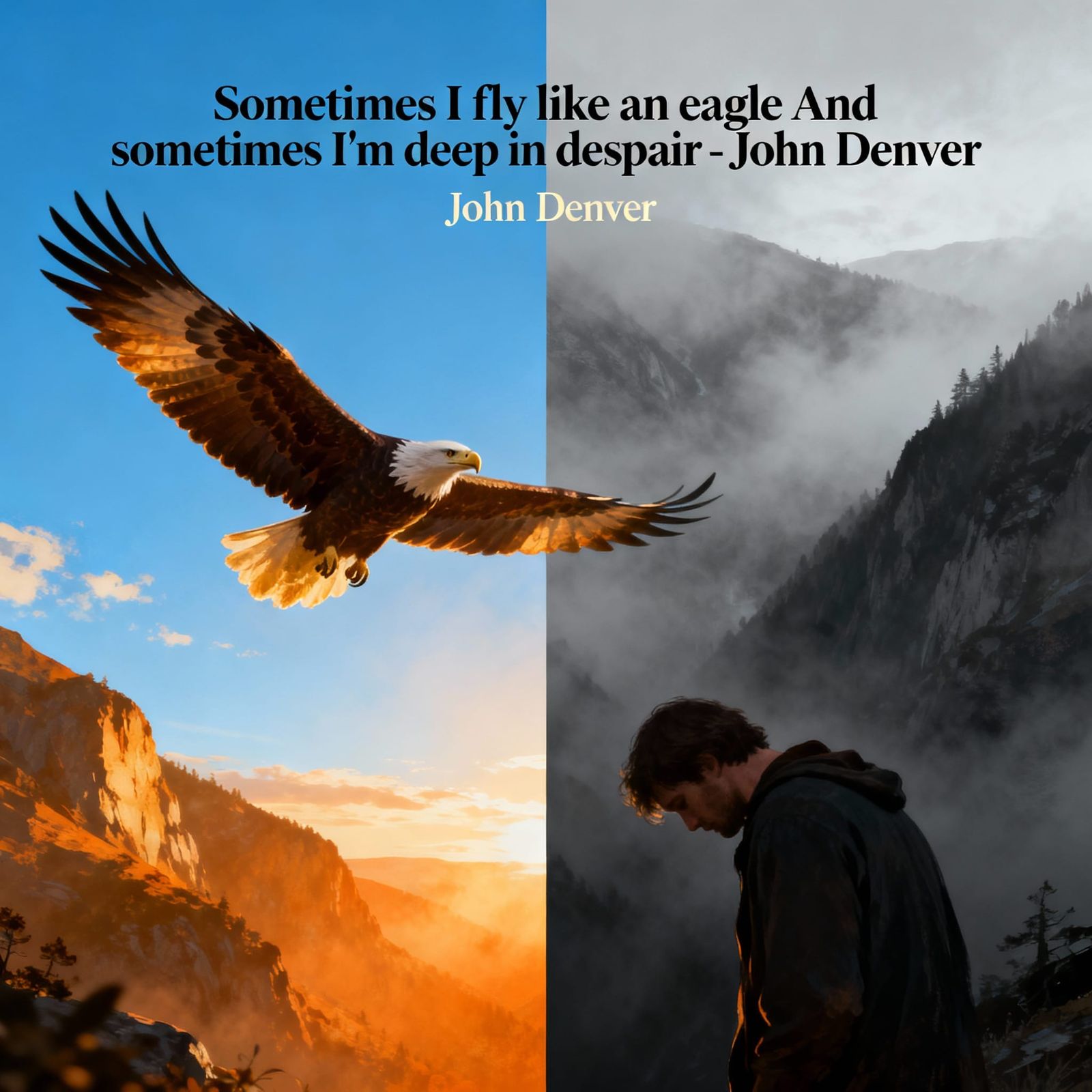 Eagle Flight and Deep Despair: AI Art