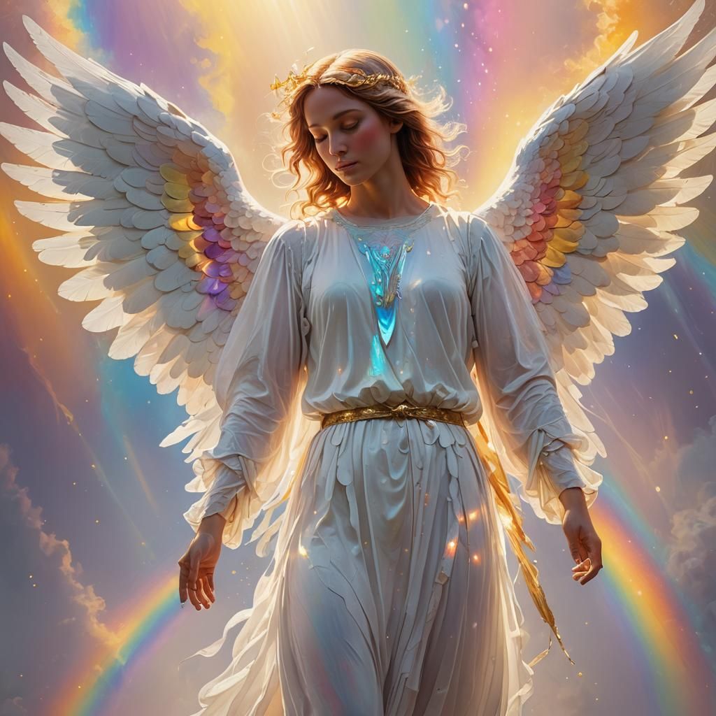 Ethereal Angel in Fauvist Photorealism