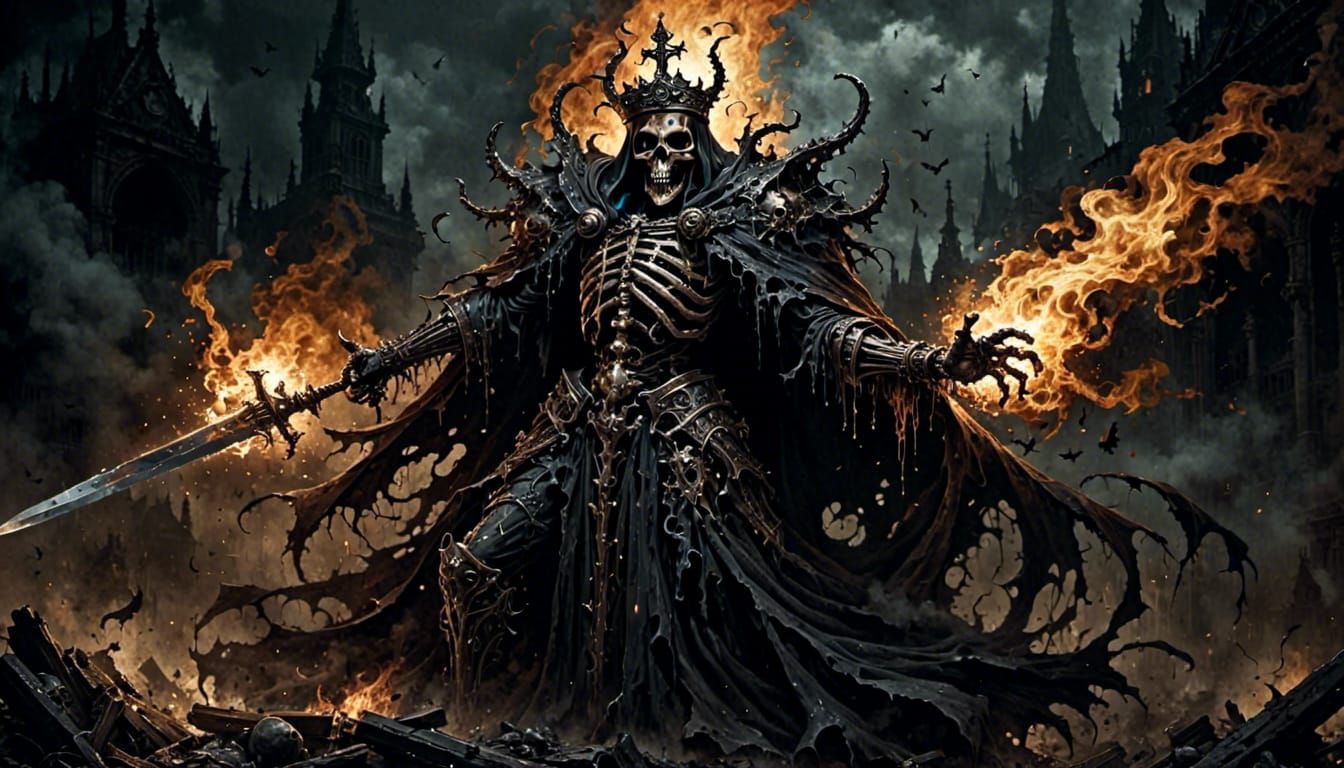 Lich vs Paladin: Dark Elegance in Battle