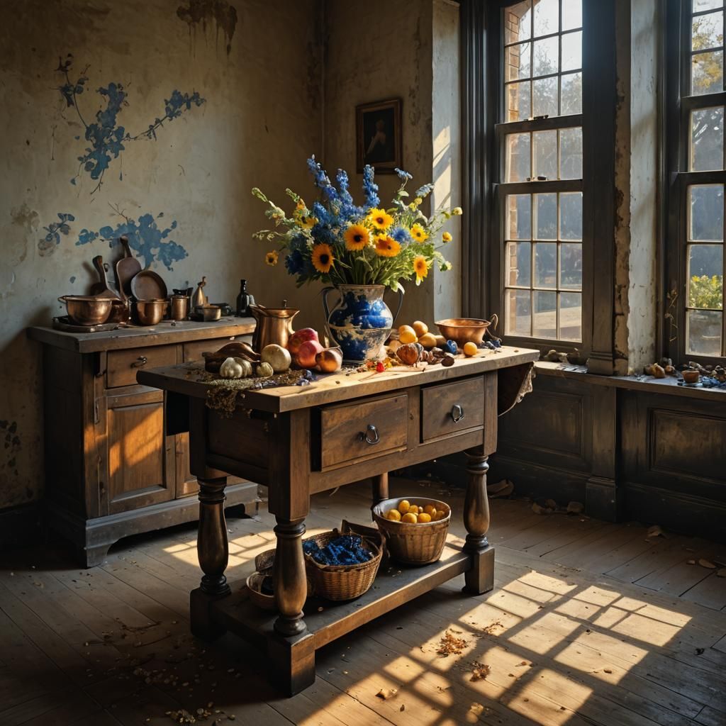 Dazzling Floral Still Life in Hyper-Realistic Style