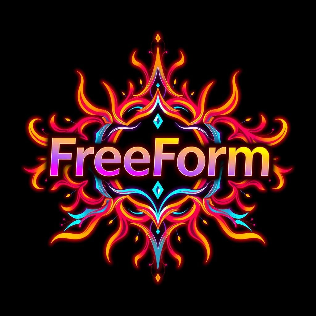Dynamic FreeForm Logo with Intricate Design