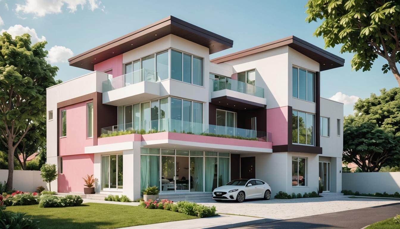 Ice Cream Inspired Modern House Design