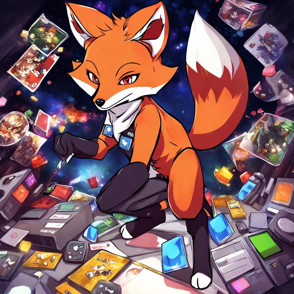 Anime Gaming Fox: Japanese Manga Style