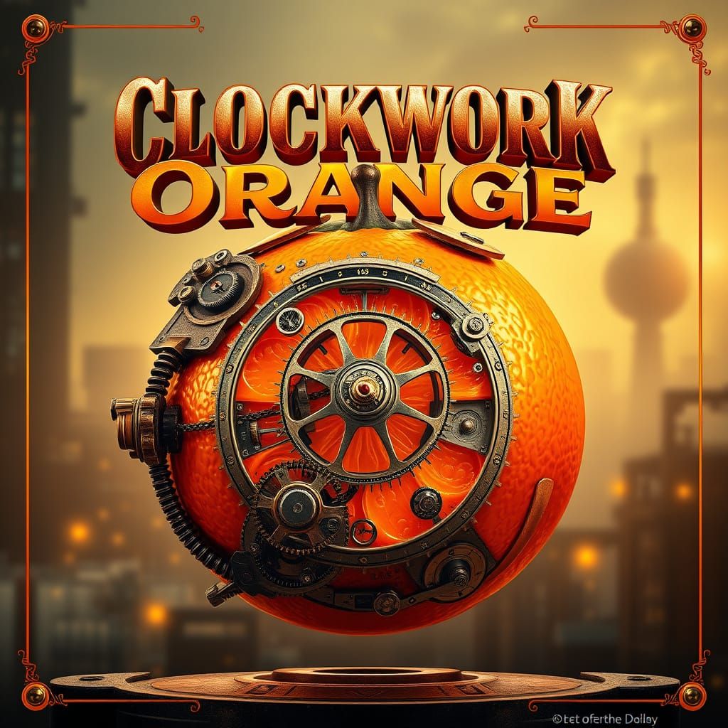 Steampunk "Clockwork Orange" Movie Poster