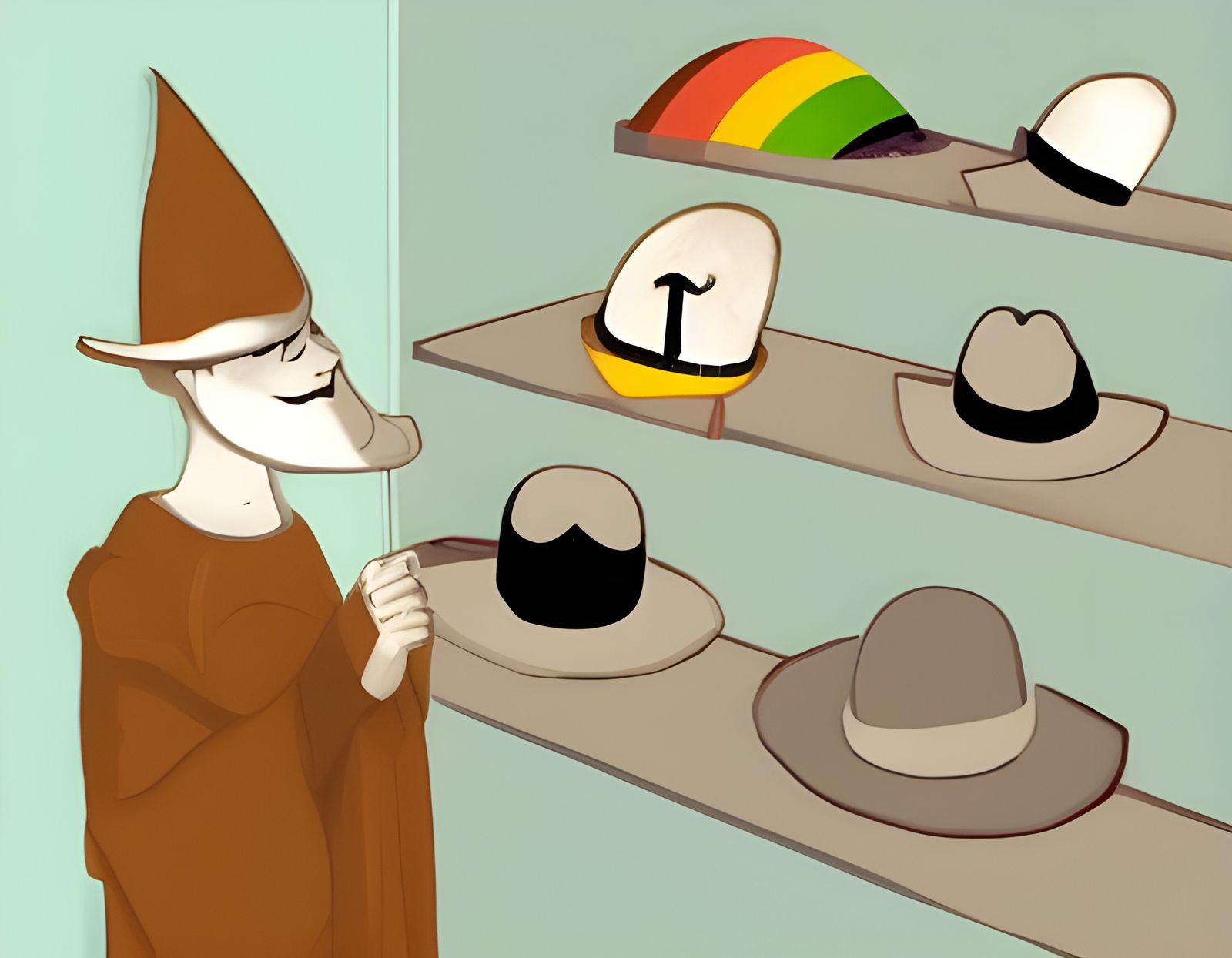 Horrific Murder Hats in Digital Renaissance Style