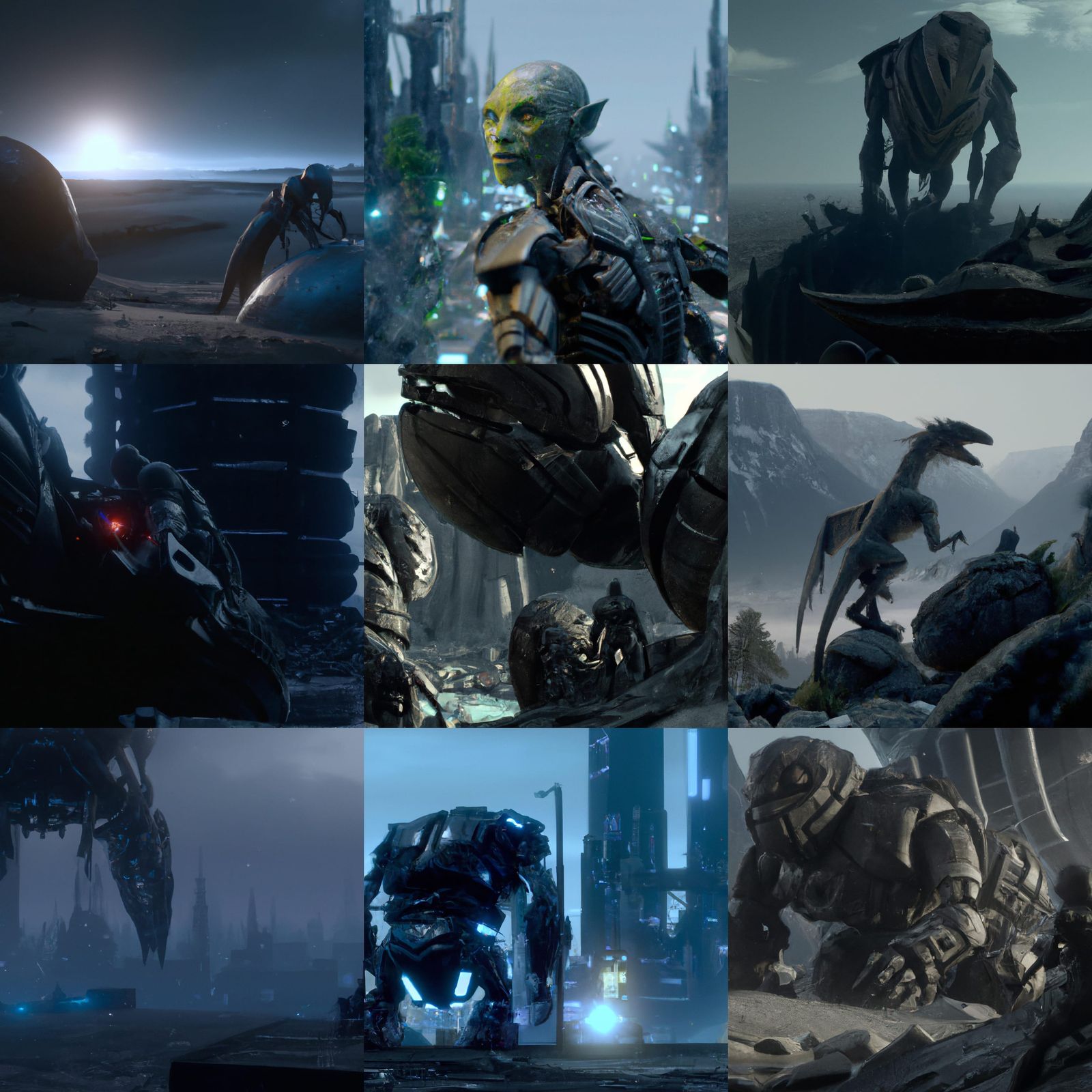 Detailed Sci-Fi Alien in 8K Resolution