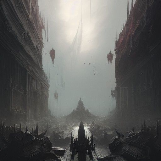 Dark Fantasy Splatter Art in Unreal Engine