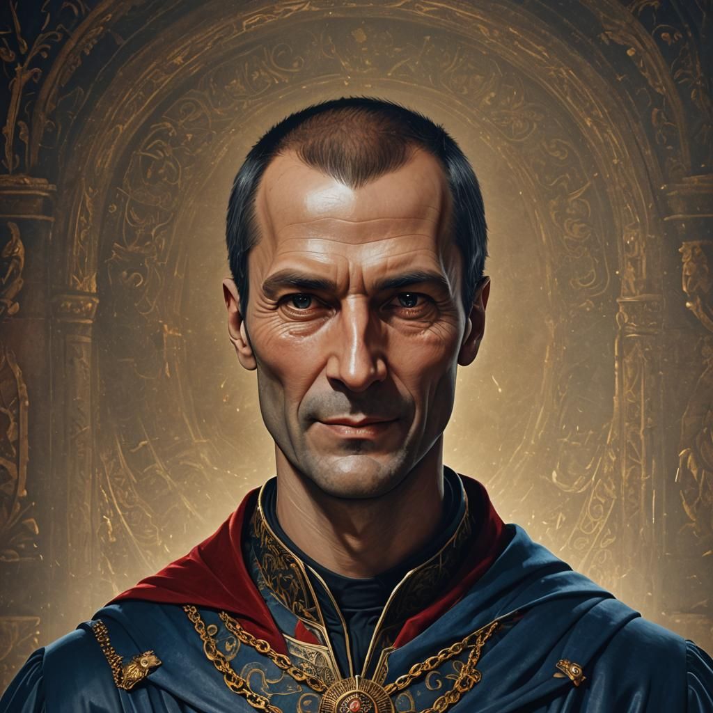 Machiavellian Smile in Detailed Matte Painting