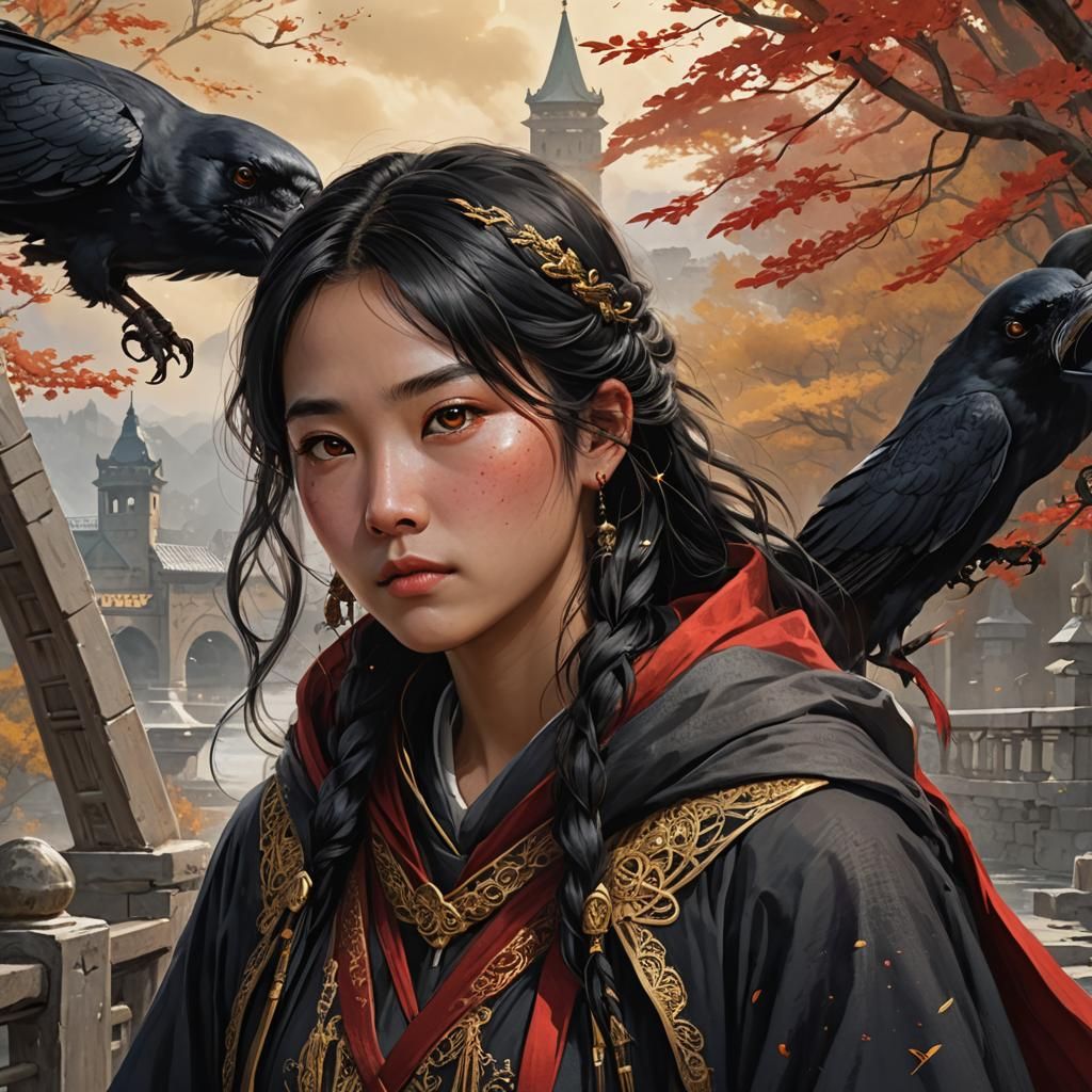 Radiant Asian Cleric in White Armor