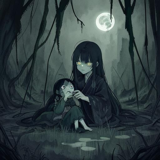 Eerie Woman Emerges from Well in Horror Manga