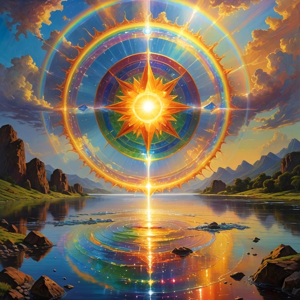 Sun's Energy Destroys River with Octahedron