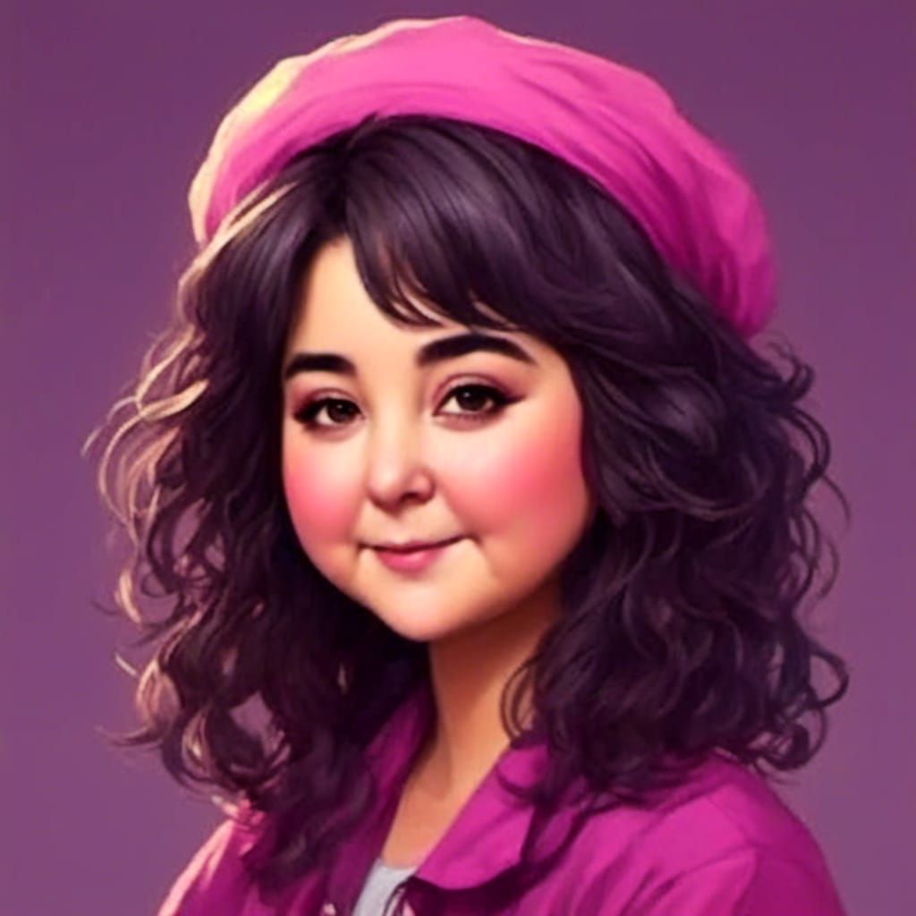 Chibi Anime Portrait in 2D Style