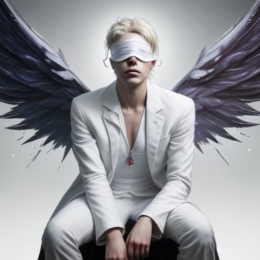 Samael: A Modern Angel in Dramatic Concept Art