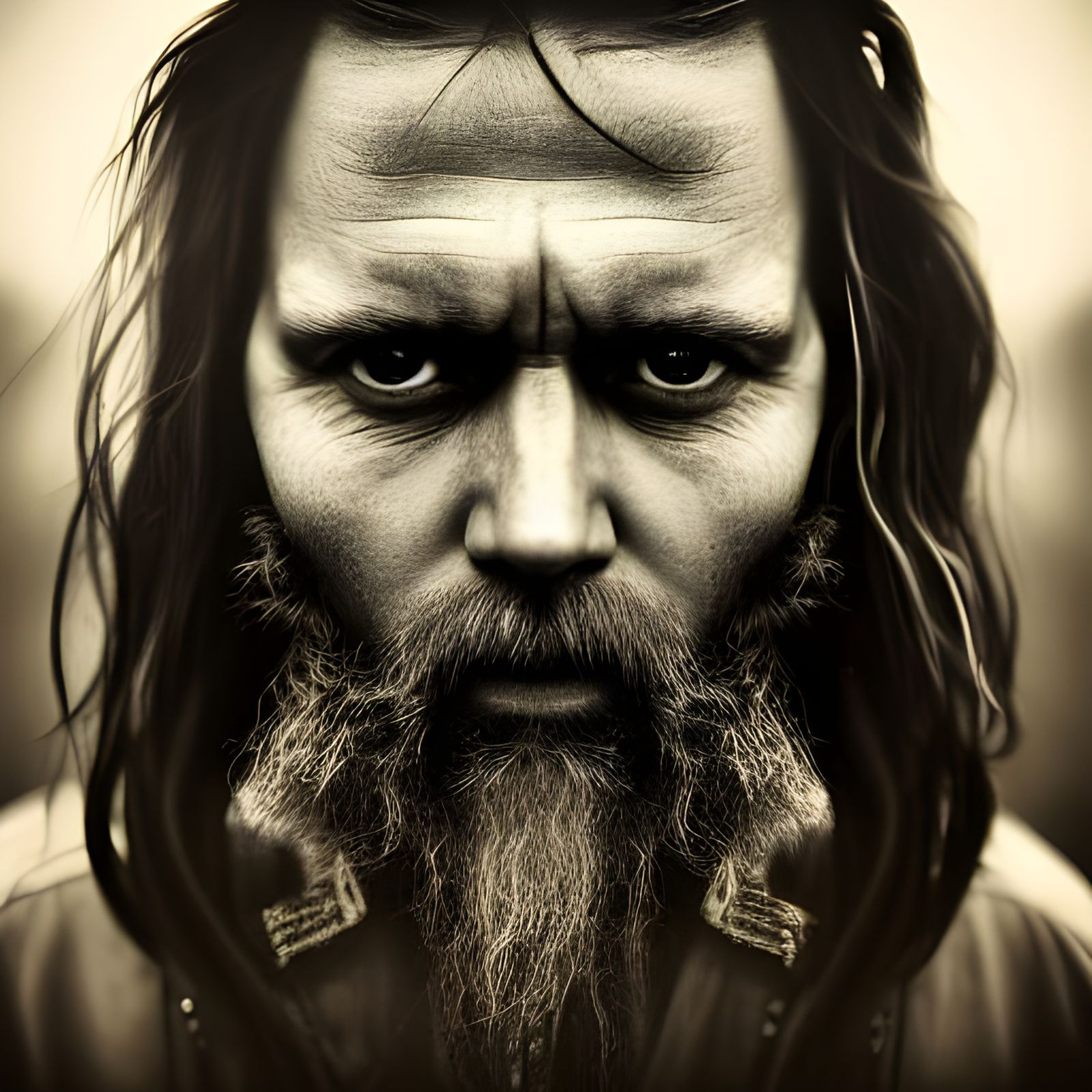 Menacing Pirate Portrait in Hyperrealistic Style