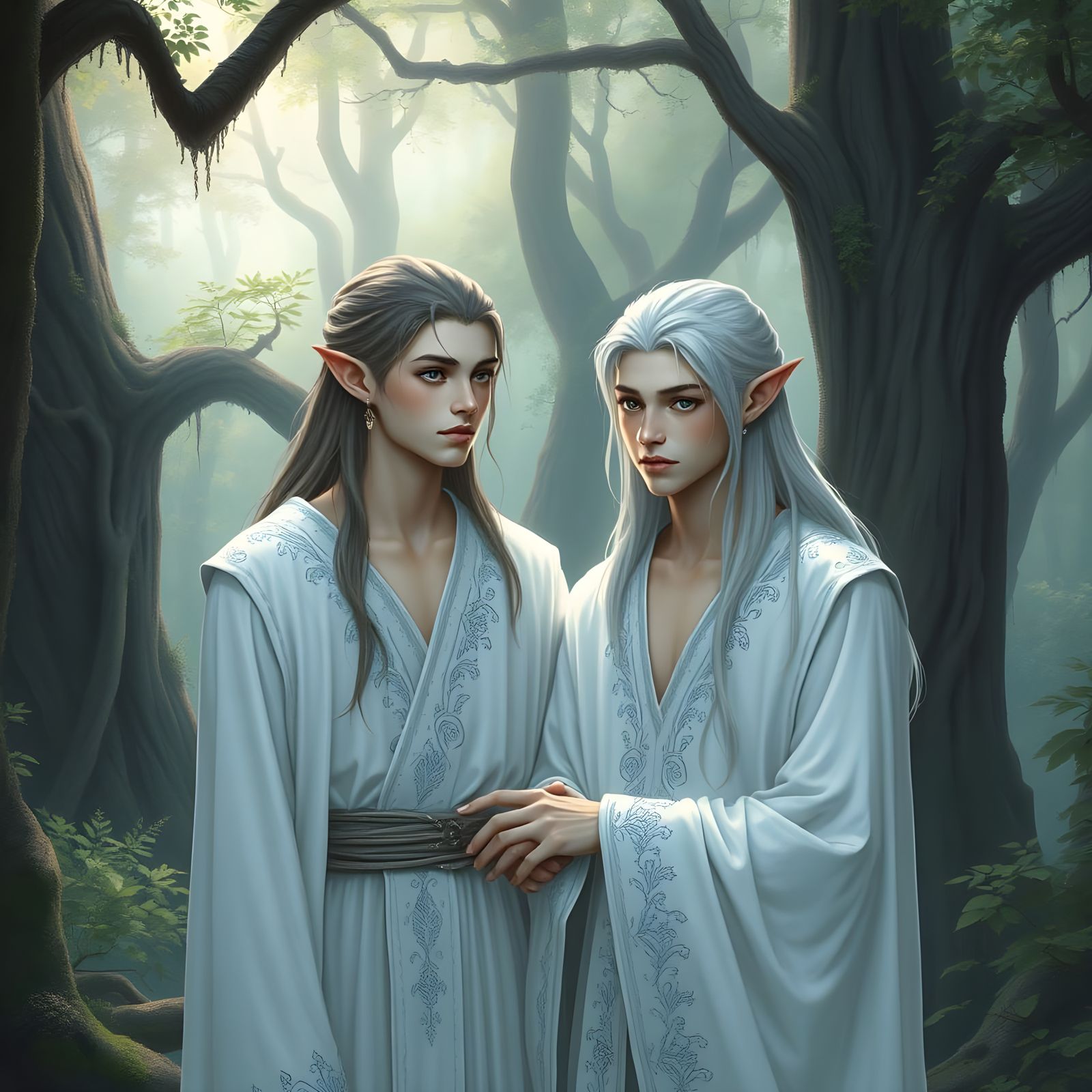 Brotherly Love: Twin Elven Brothers Falon'Din and Dirthamen