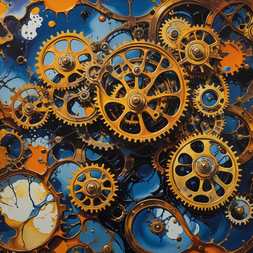 Surreal Sizzling Hotline in Dreamlike Oil Painting