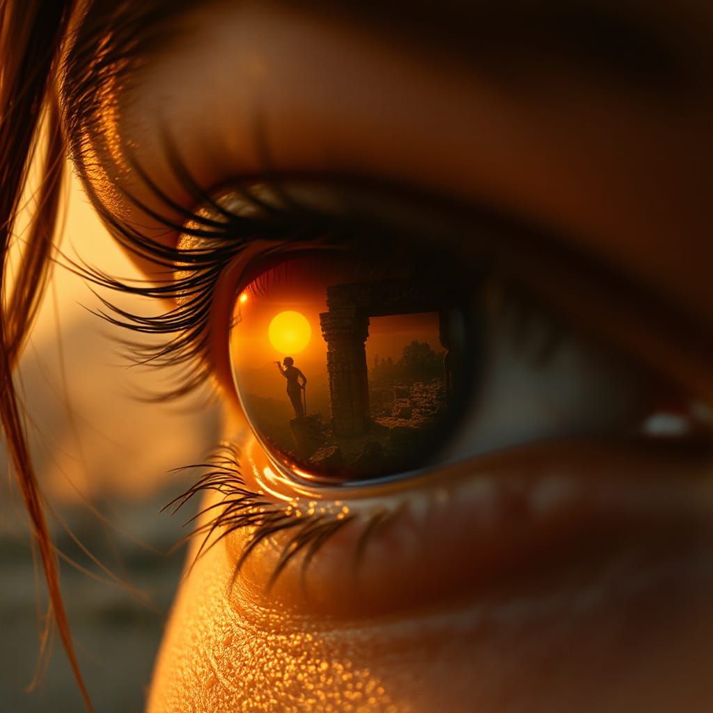 Reflection of lost world Babylon city