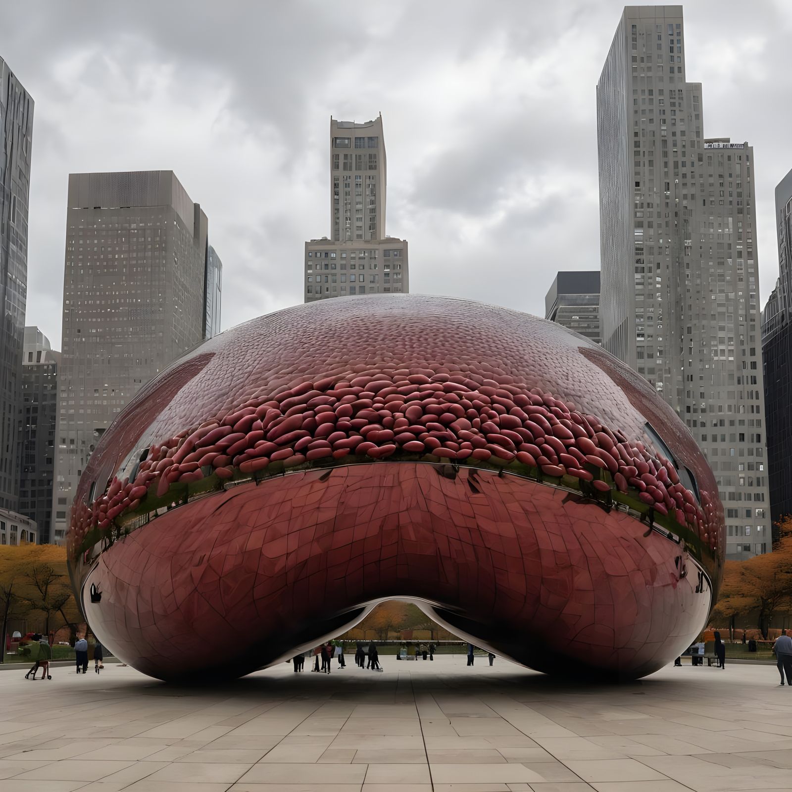 Edible Kidney Bean Cloud Gate Sculpture