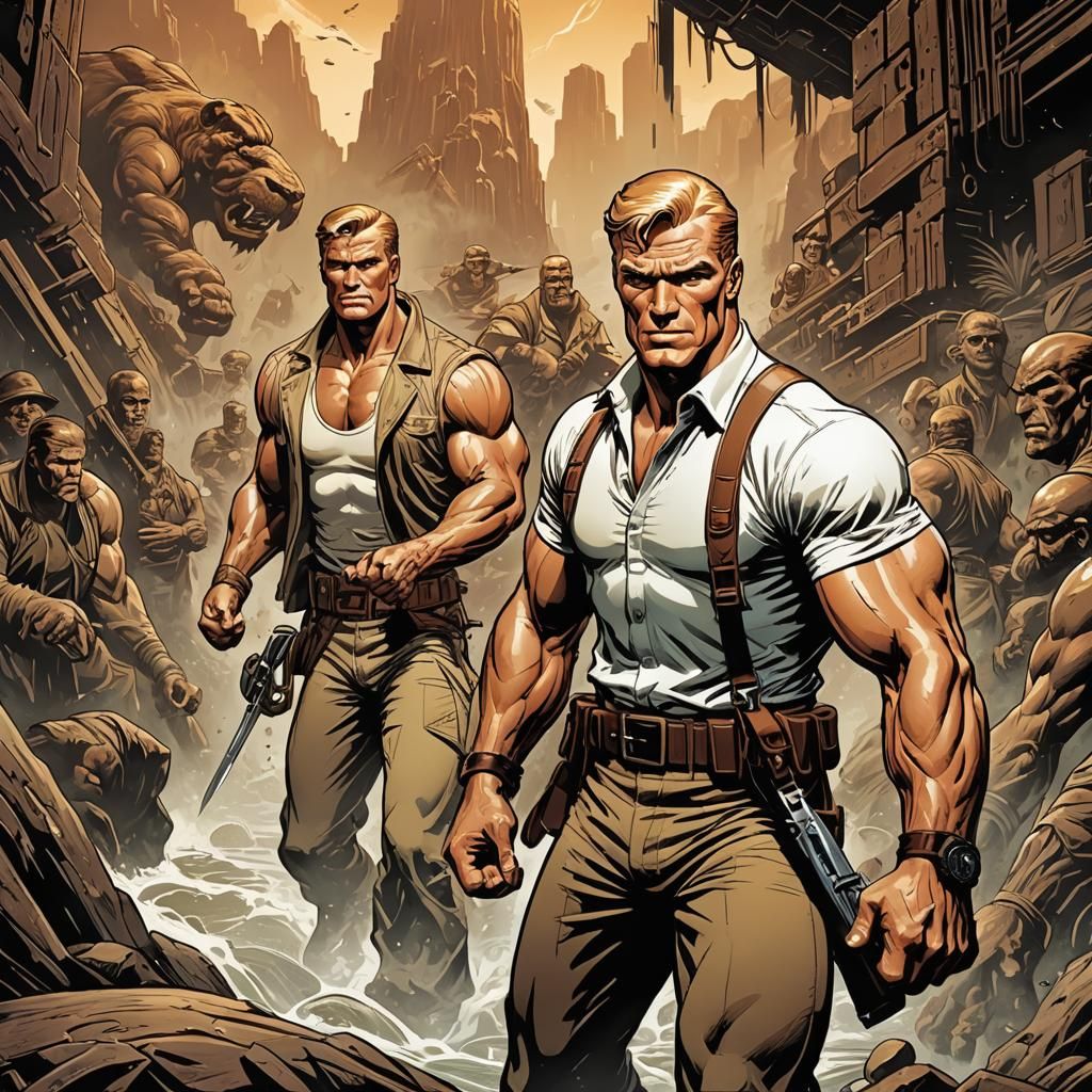 Doc Savage: The Man of Bronze Comic Art