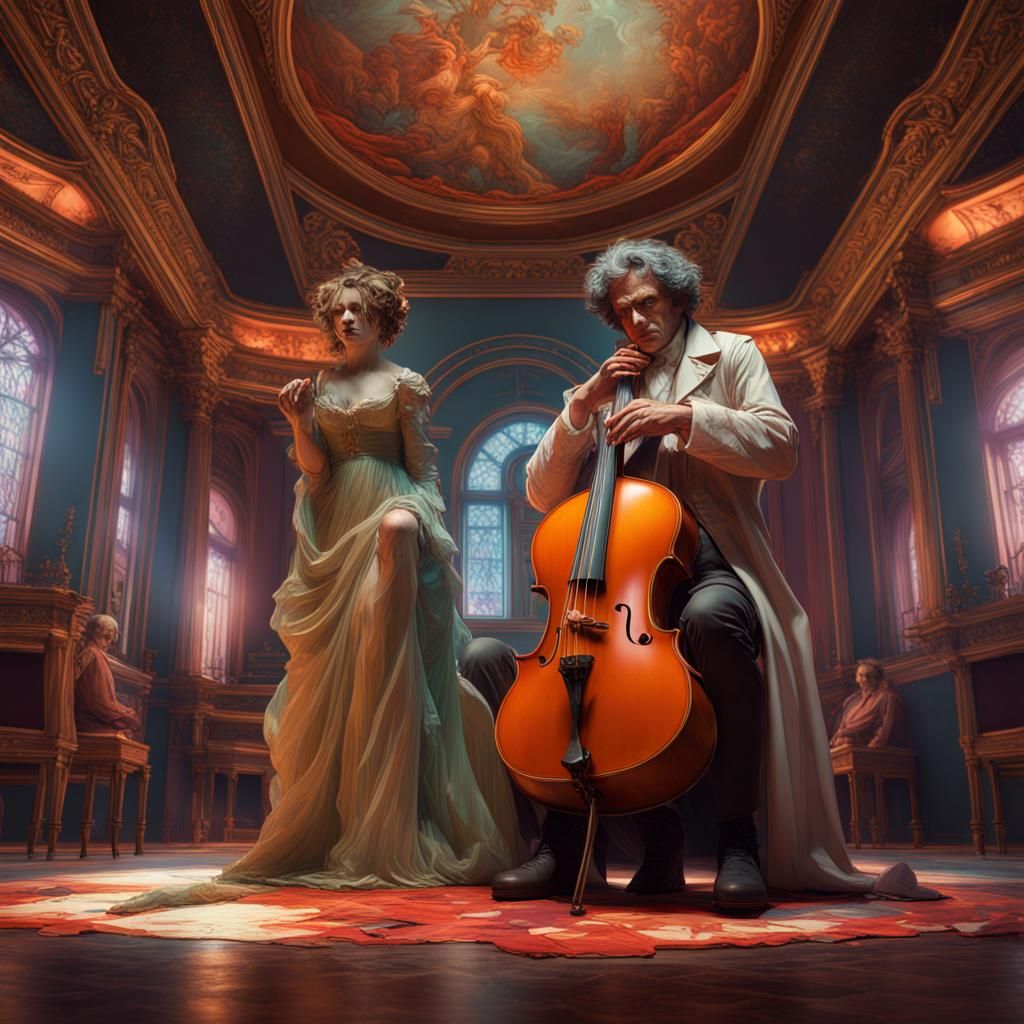 Sinister Beethoven's 5th Symphony: Horror Concept Art
