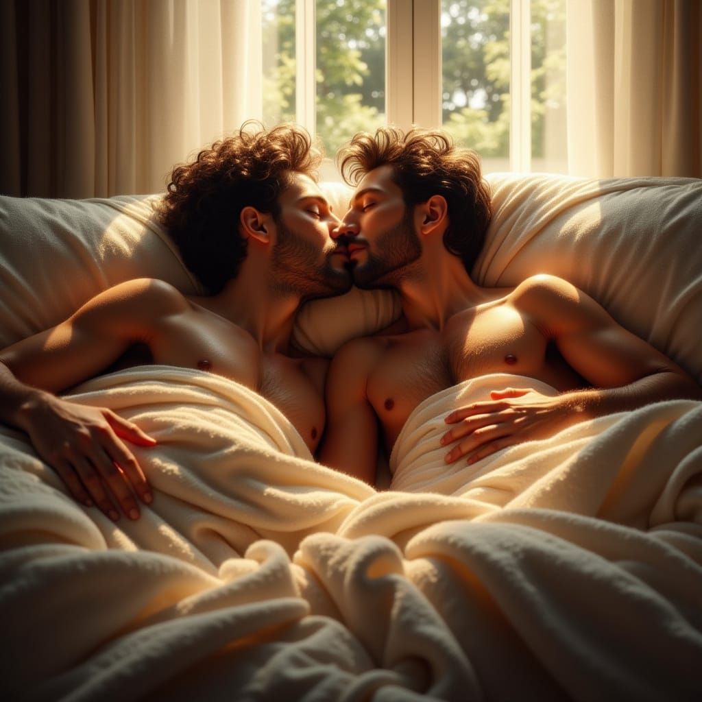 Ethereal Morning Embrace in Soft Focus