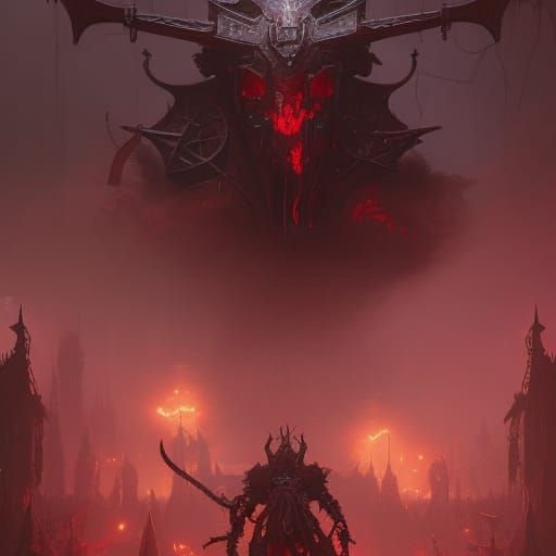 Khorne Dark Fantasy Concept Art in 8K Resolution