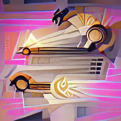 Cyberpunk Cityscape with Flying Vehicles