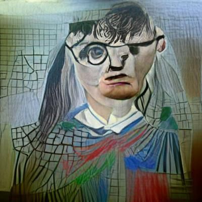 Cubist Portrait in Picasso Style