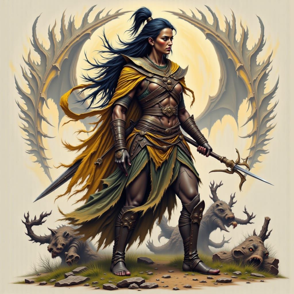 Female Warrior Portrait