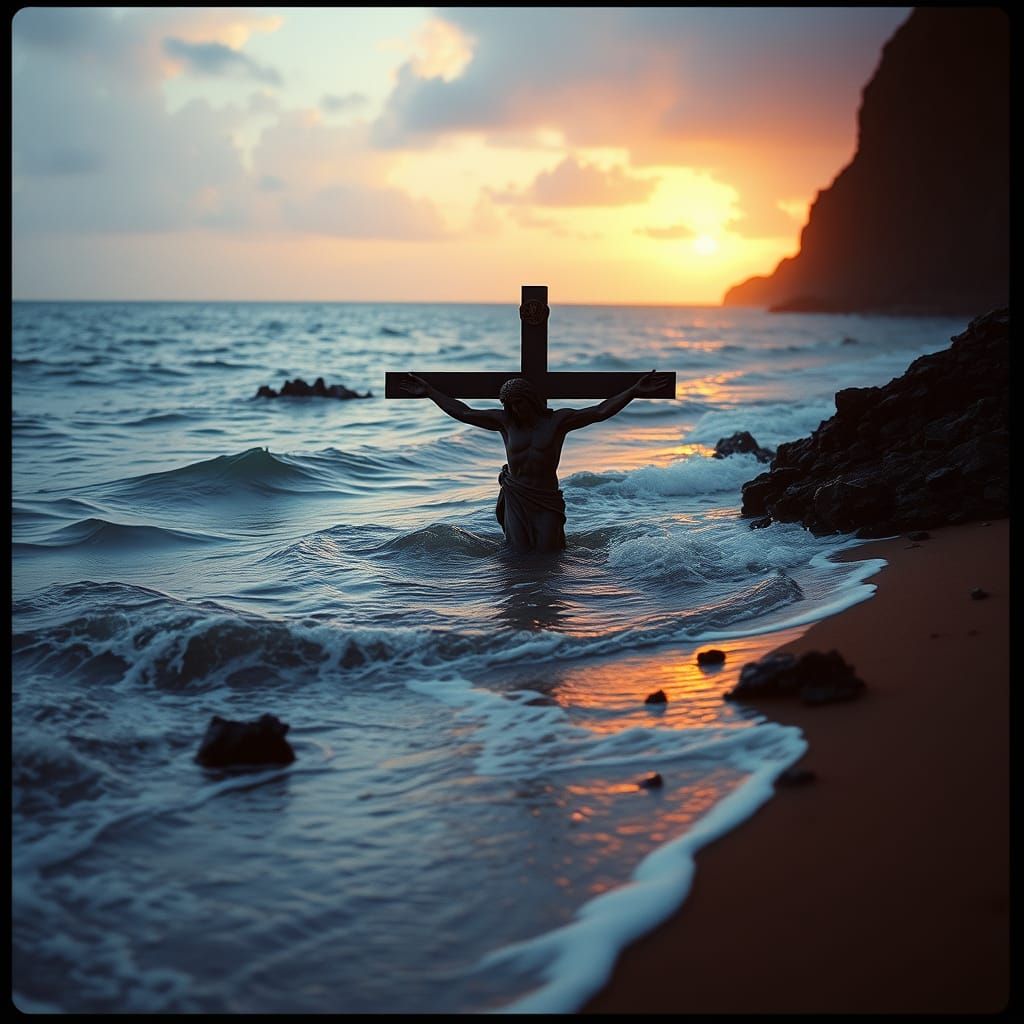 Chocolate Christ the Redeemer Statue at the Beach