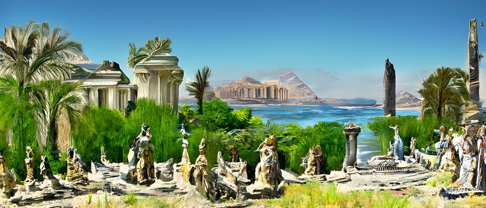 Greek Versus Egyptian Culture Clash by Nile