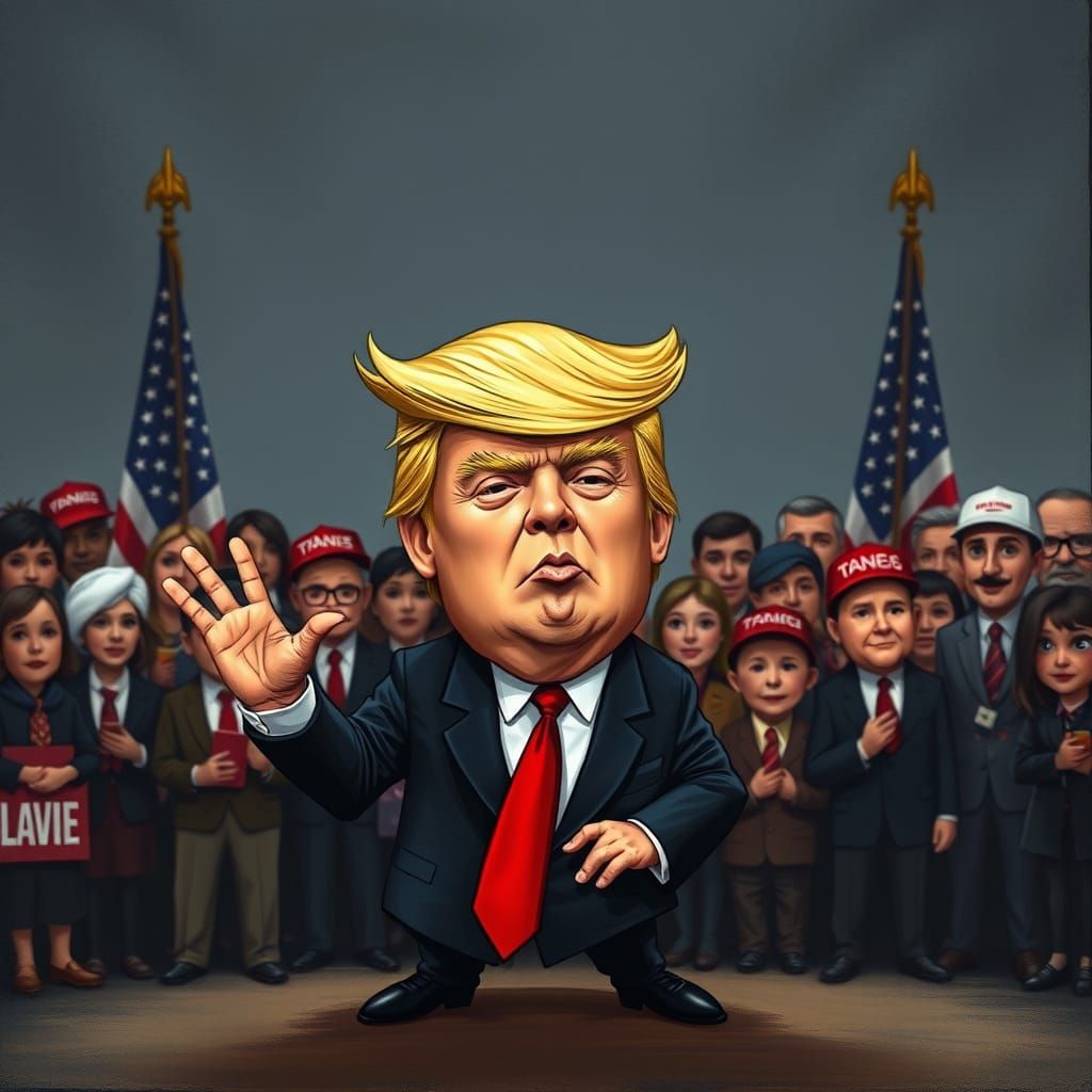 Trump as Mona Lisa: A Humorous AI Portrait