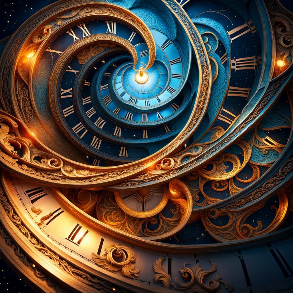 Dramatic Time Warping in Dreamy Hallowed Scene