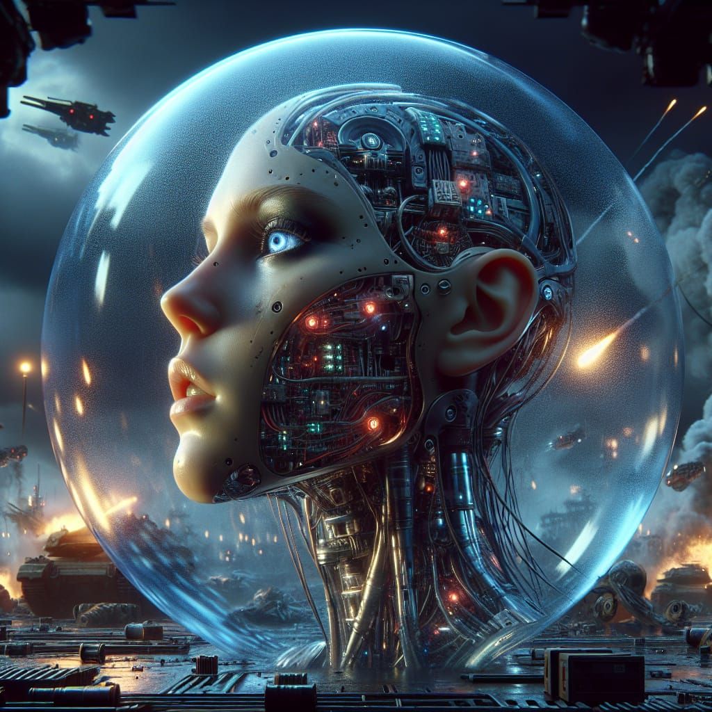 futuristic senthetic woman, artificial pleasure bot, realist...