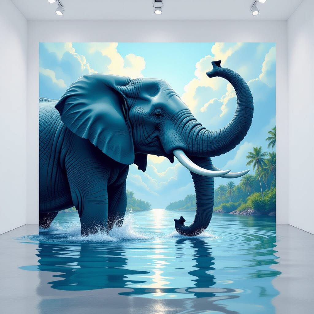 Surreal River Transforms into Elephant Trunk