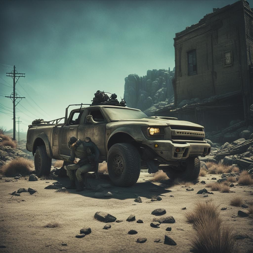 Cinematic Fallout Truck: Film Still