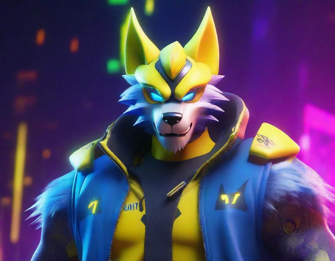 Nekoboy Hero with Wolf Ears in 3D Digital Art