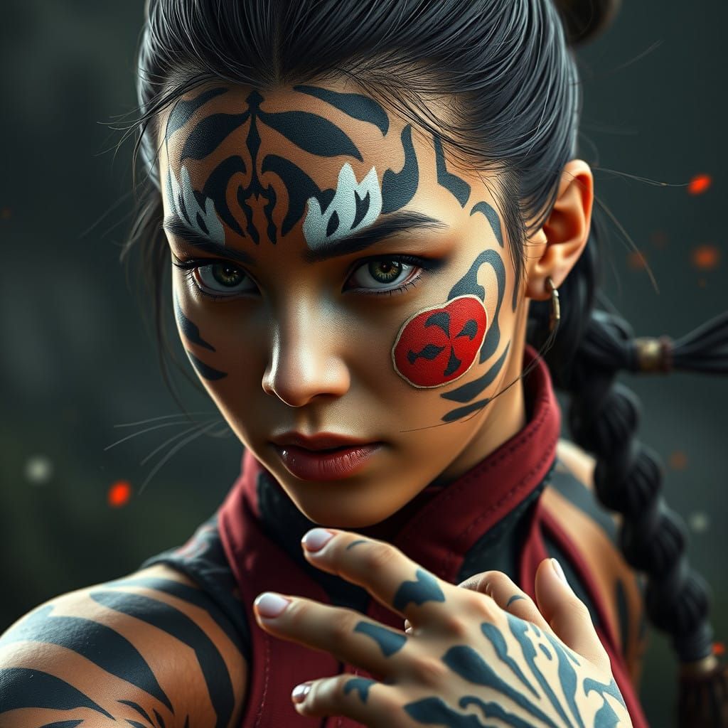 Ethereal Warrior Unleashes Tiger Power