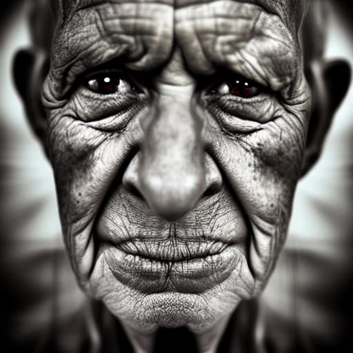 Popeye Portrait in Style of Street Photography