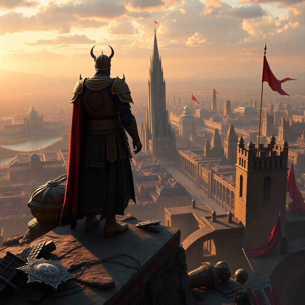 Emperor Zarius Triumphs Over Alinor in Epic Cyberpunk-Inspir...