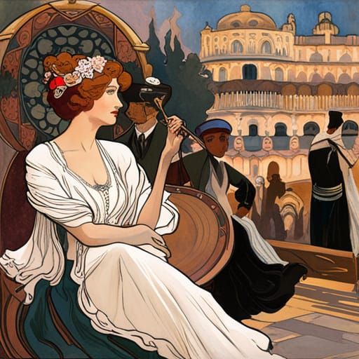 Paris Nightlife: Gouache Impressionist Masterpiece