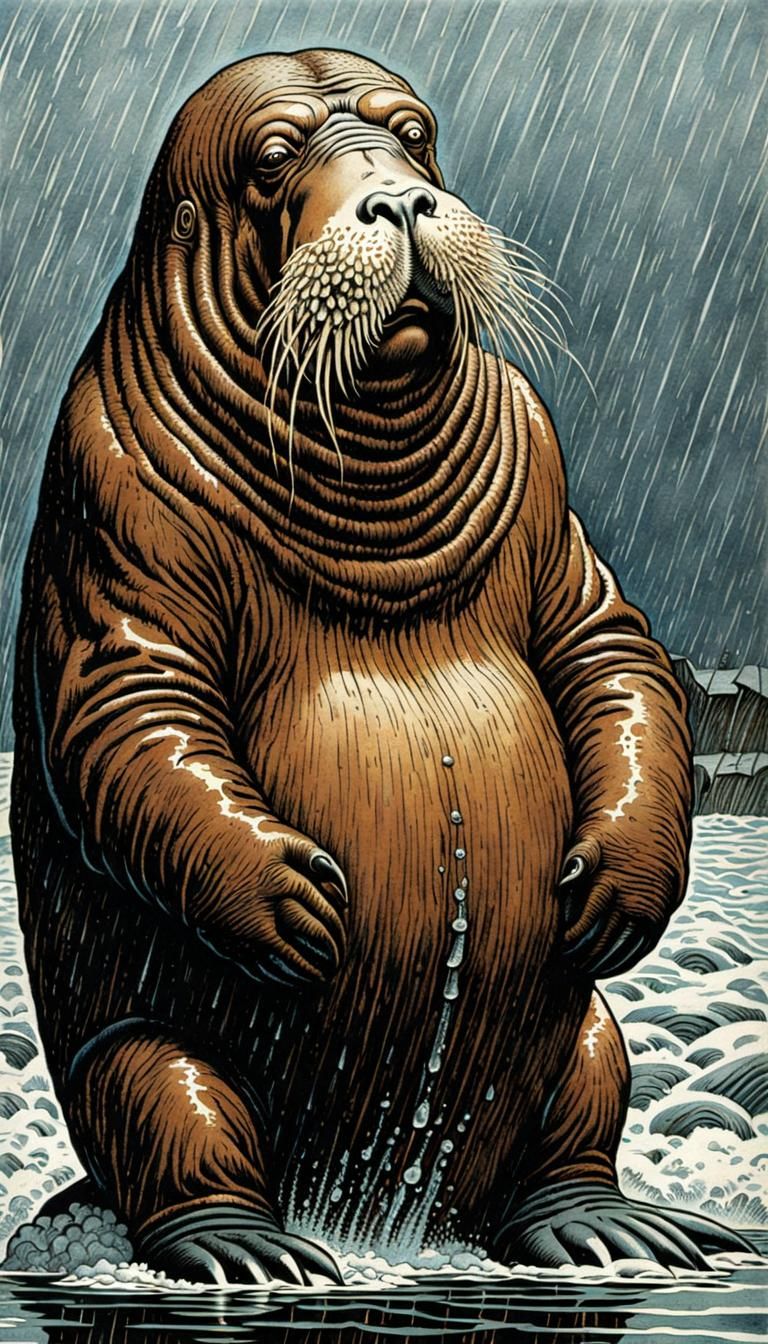 Whiskerly Wally Hates the Rain