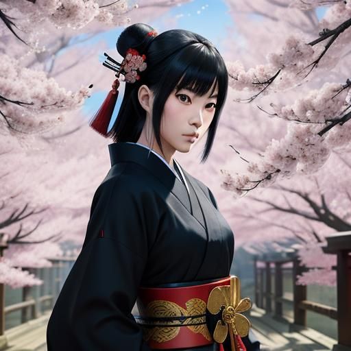 Japanese Culture: Geisha, Ninja, Samurai in Anime Style