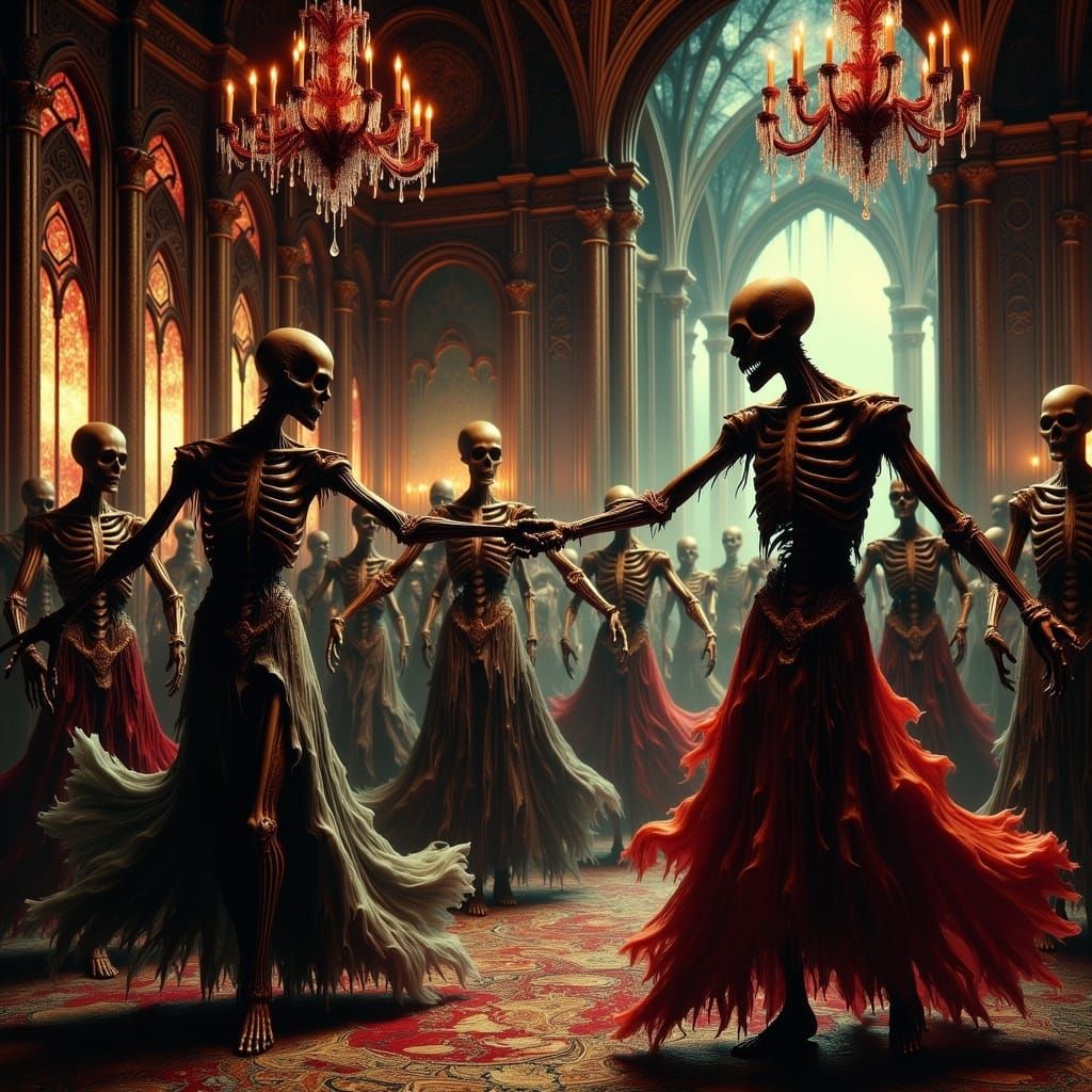 Macabre Waltz in a Haunted Ballroom