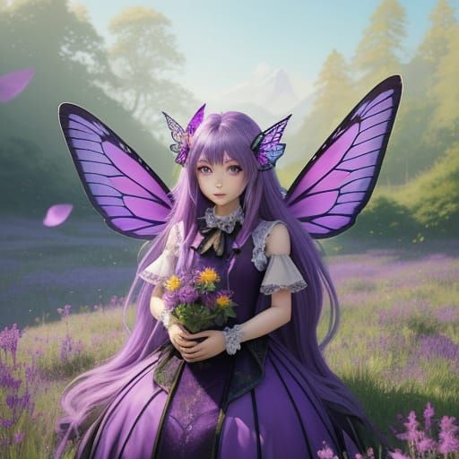 Vibrant Fairy in Chibi Fantasy Style