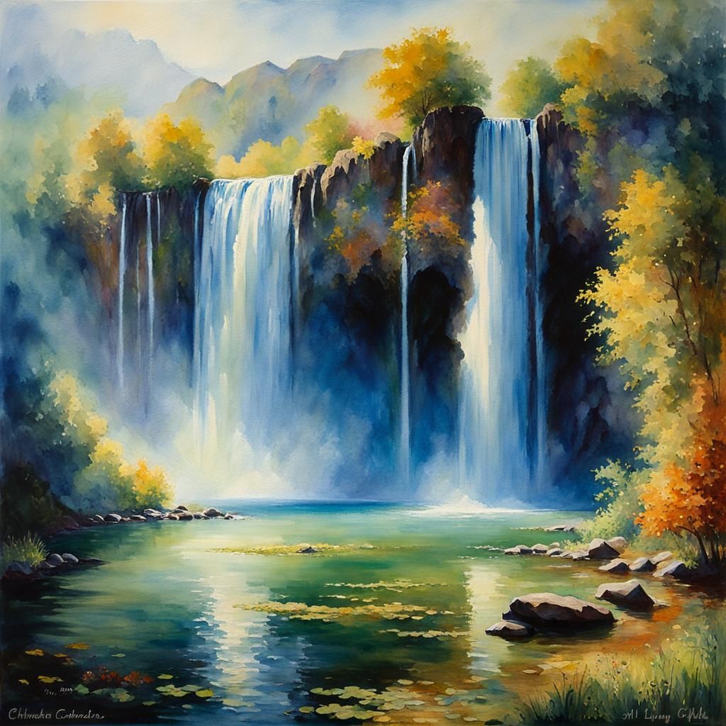 Epic Southern European Hidden Waterfall